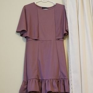 NWT Pretty Little Thing Ruffle Dress-Mauve